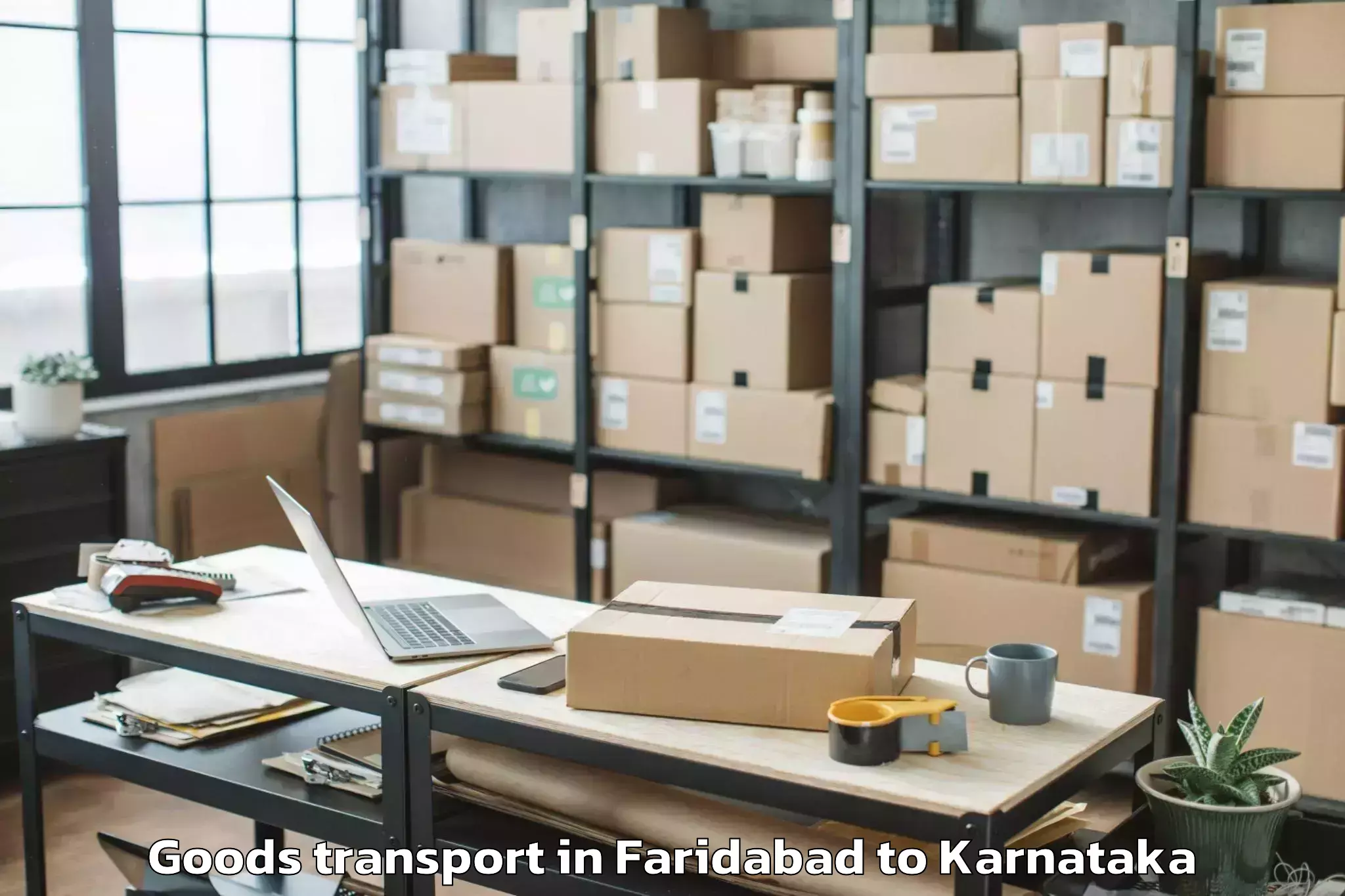 Faridabad to Deodurga Goods Transport Booking